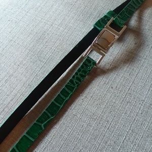 ♦️Final Price!!♦️ Green snakeskin belt